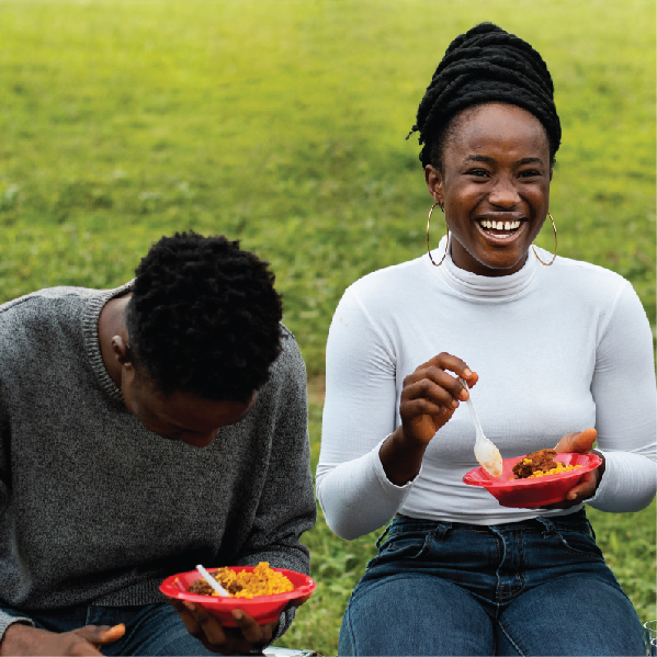 Good food brings good vibes